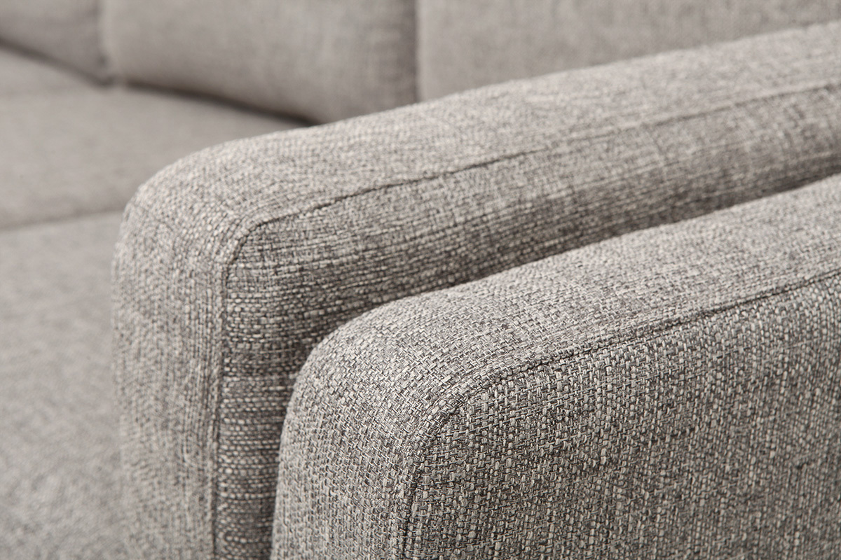 Sof� de esquina izquierda moderno 5 plazas gris claro MILORD