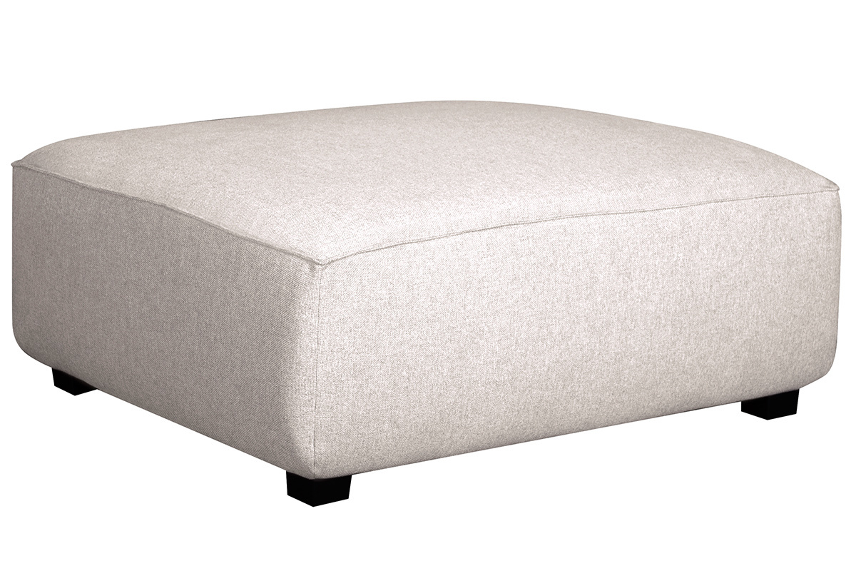 Sof de esquina modulable 4 elementos beige PLURIEL