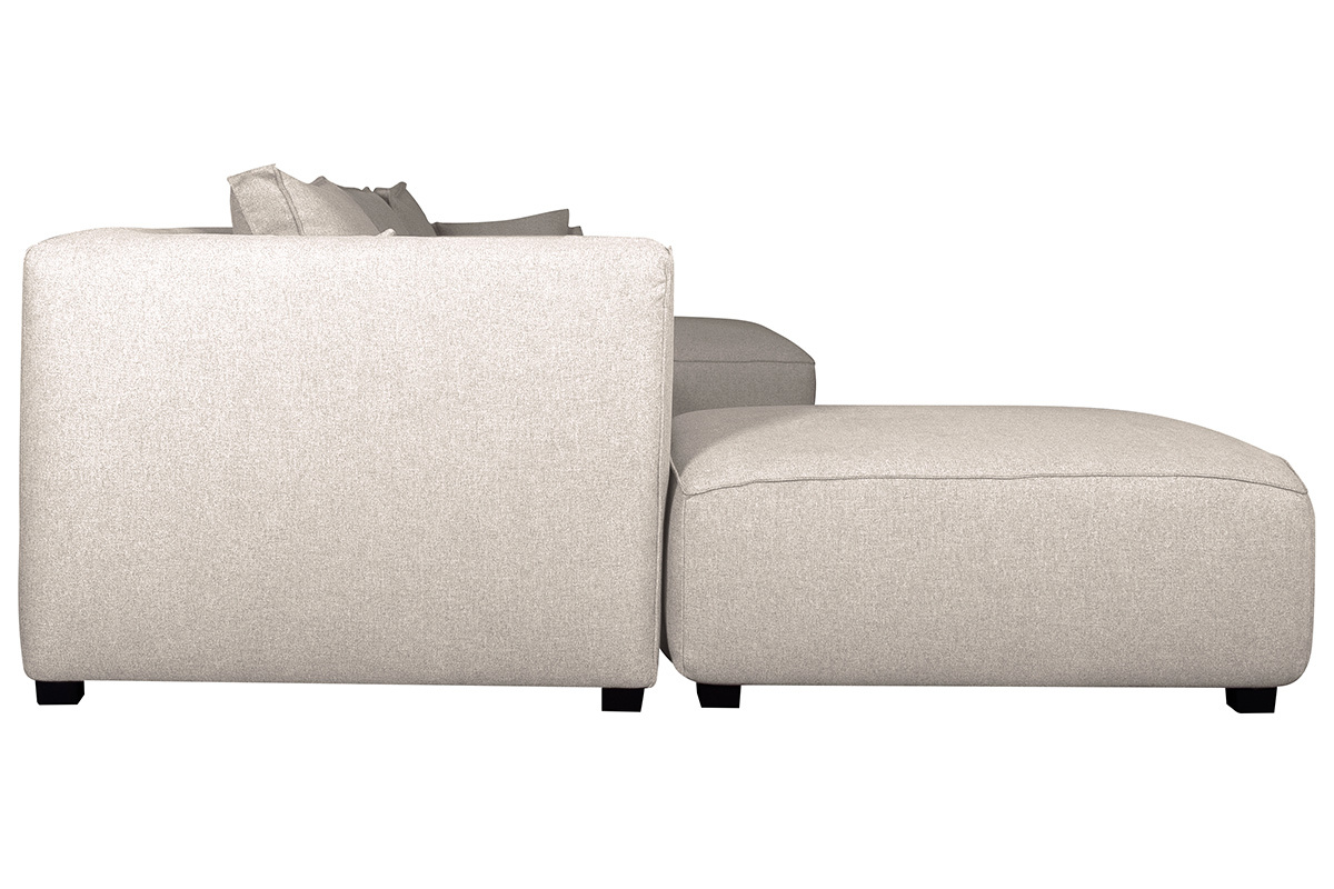 Sof de esquina modulable 4 elementos beige PLURIEL
