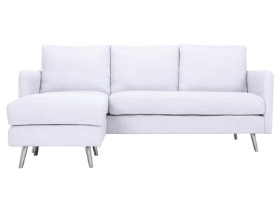 Sof&aacute; de esquina reversible dise&ntilde;o 3 plazas gris azulado BART