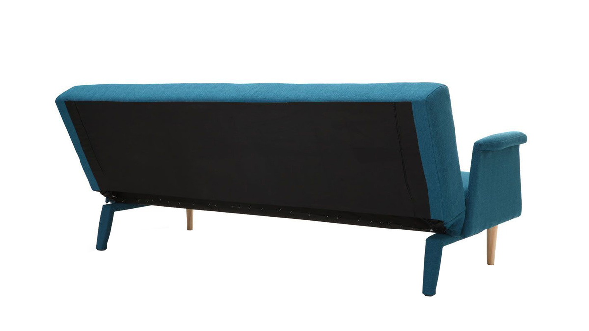 Sofá de esquina  reversible diseño azul OSCAR