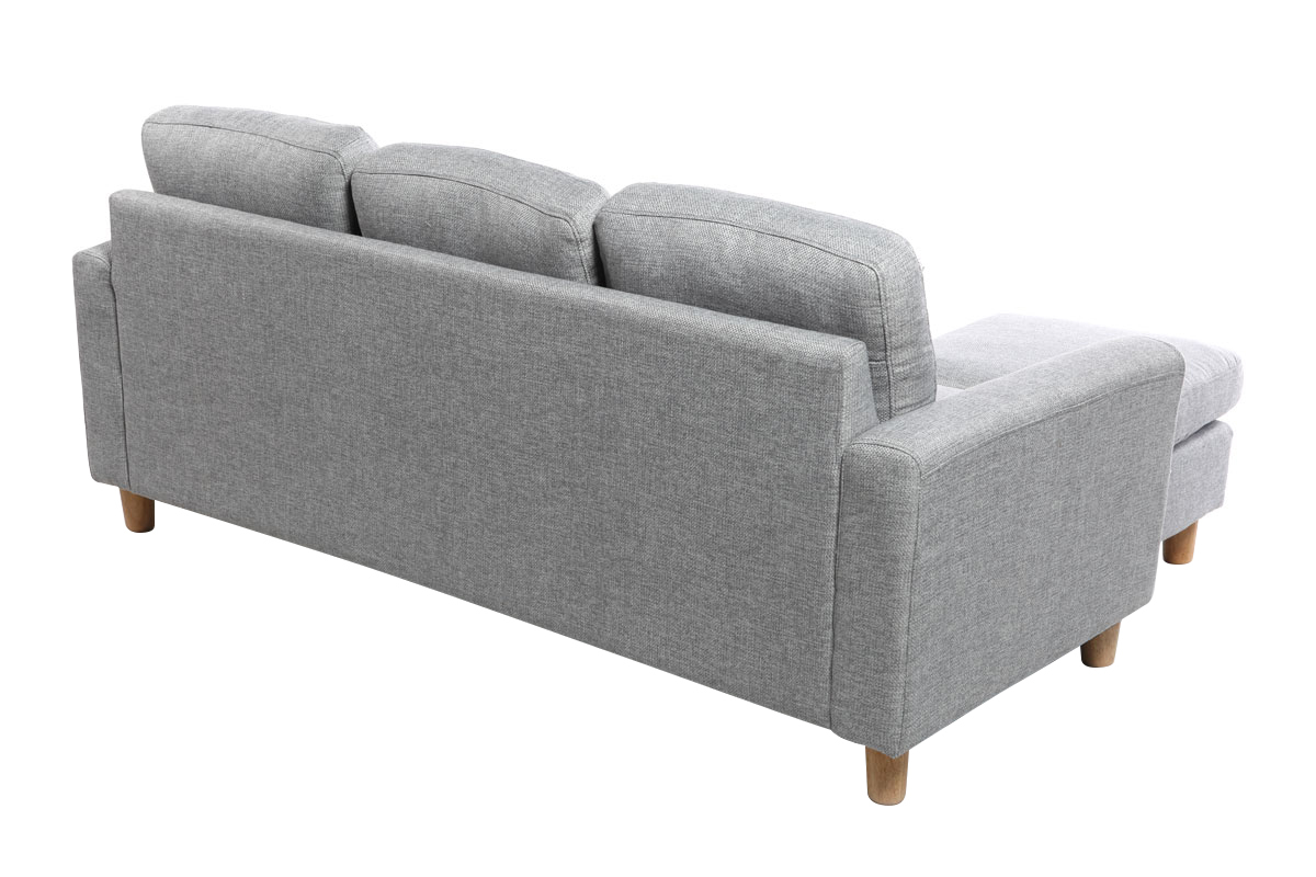 Sof de esquina reversible diseo gris ALAMO