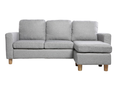 Sof&aacute; de esquina reversible dise&ntilde;o gris ALAMO