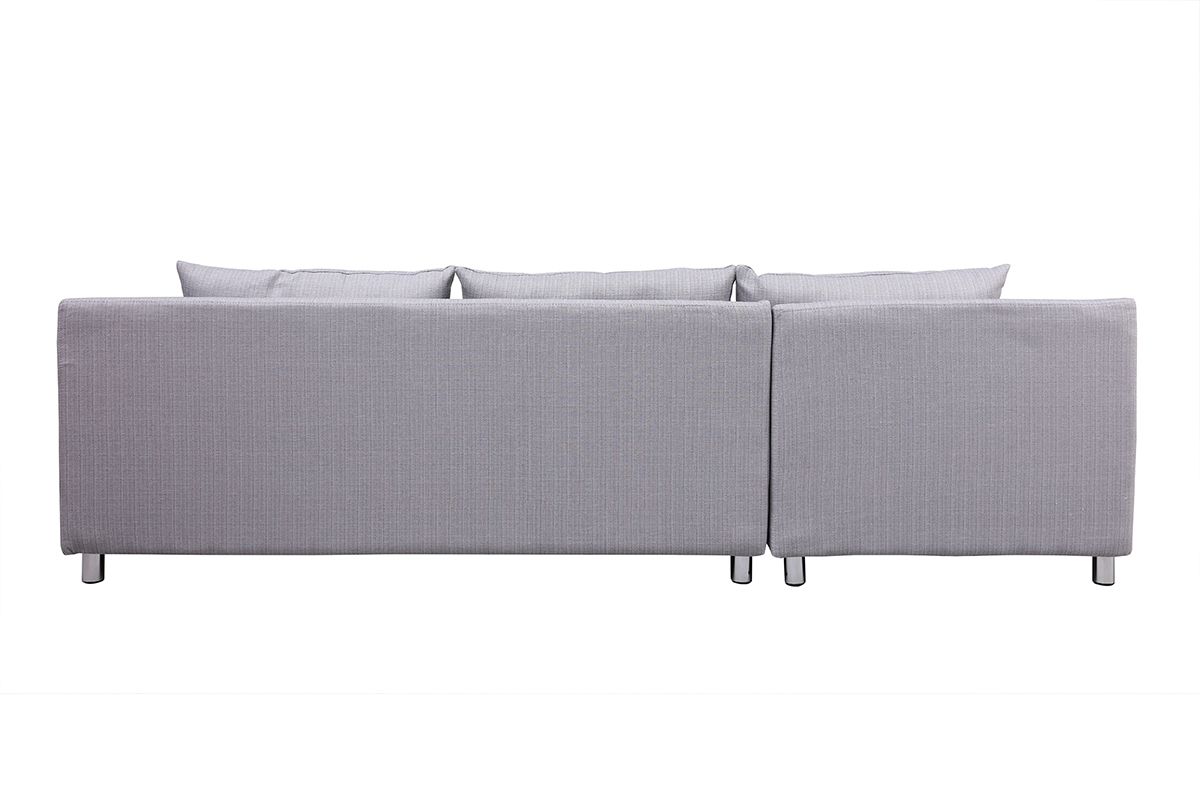 Sof de esquina reversible diseo gris BRASILIA