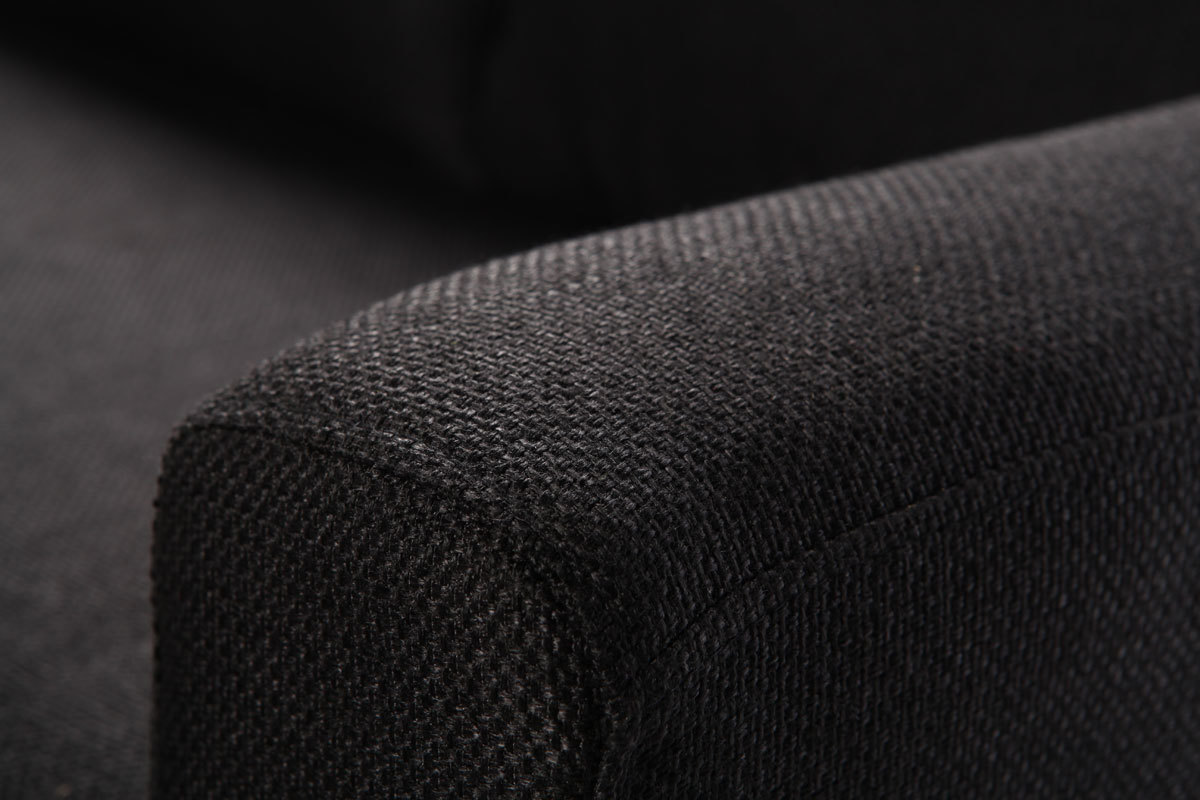 Sof� de esquina reversible dise�o negro ALAMO