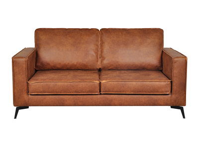 Sofá chaise longue de diseño de pana color crudo 3-4 plazas PANAM - Miliboo
