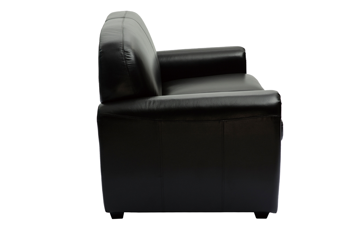 Sof de piel 2plazas vintage marrn oscuro CLUB