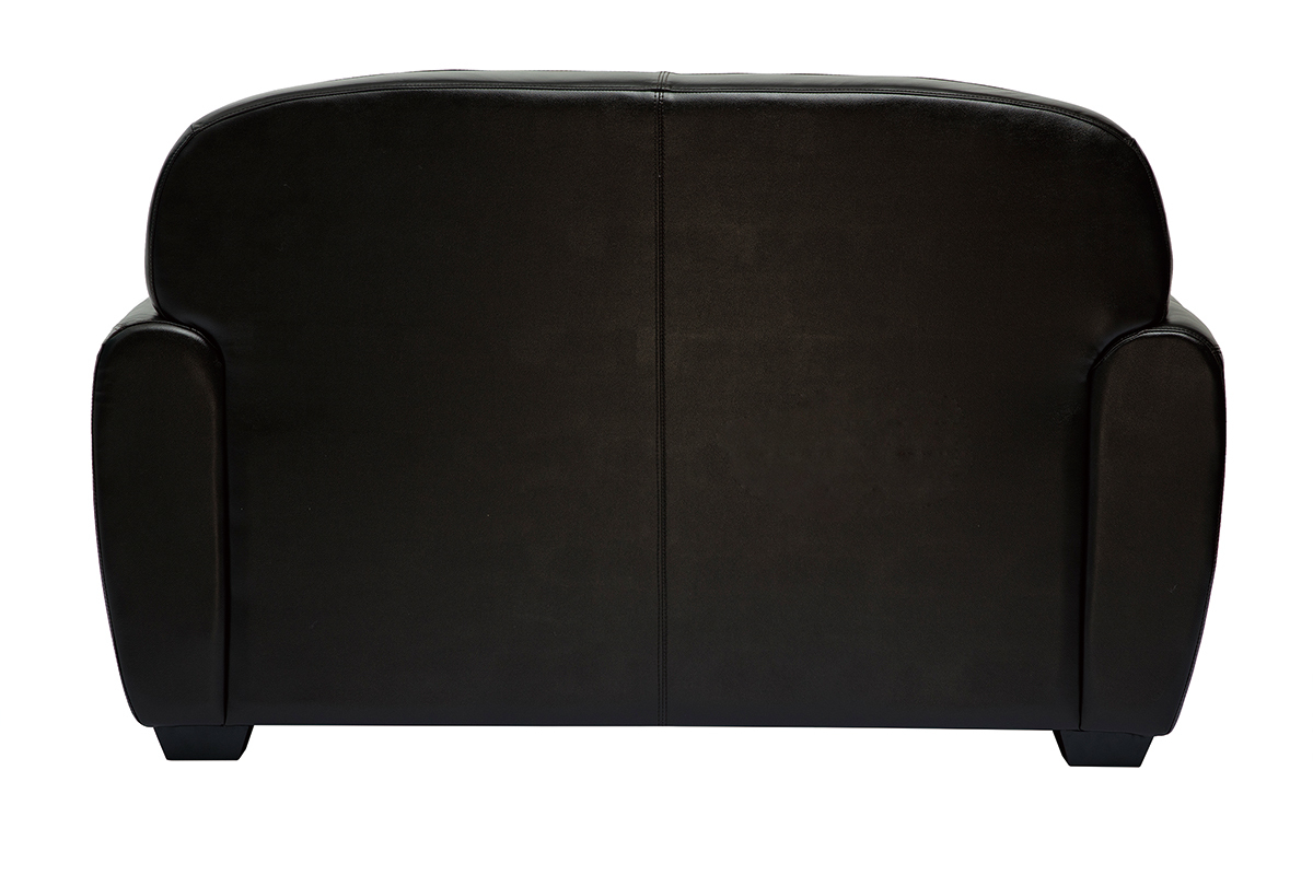 Sof de piel 2plazas vintage marrn oscuro CLUB
