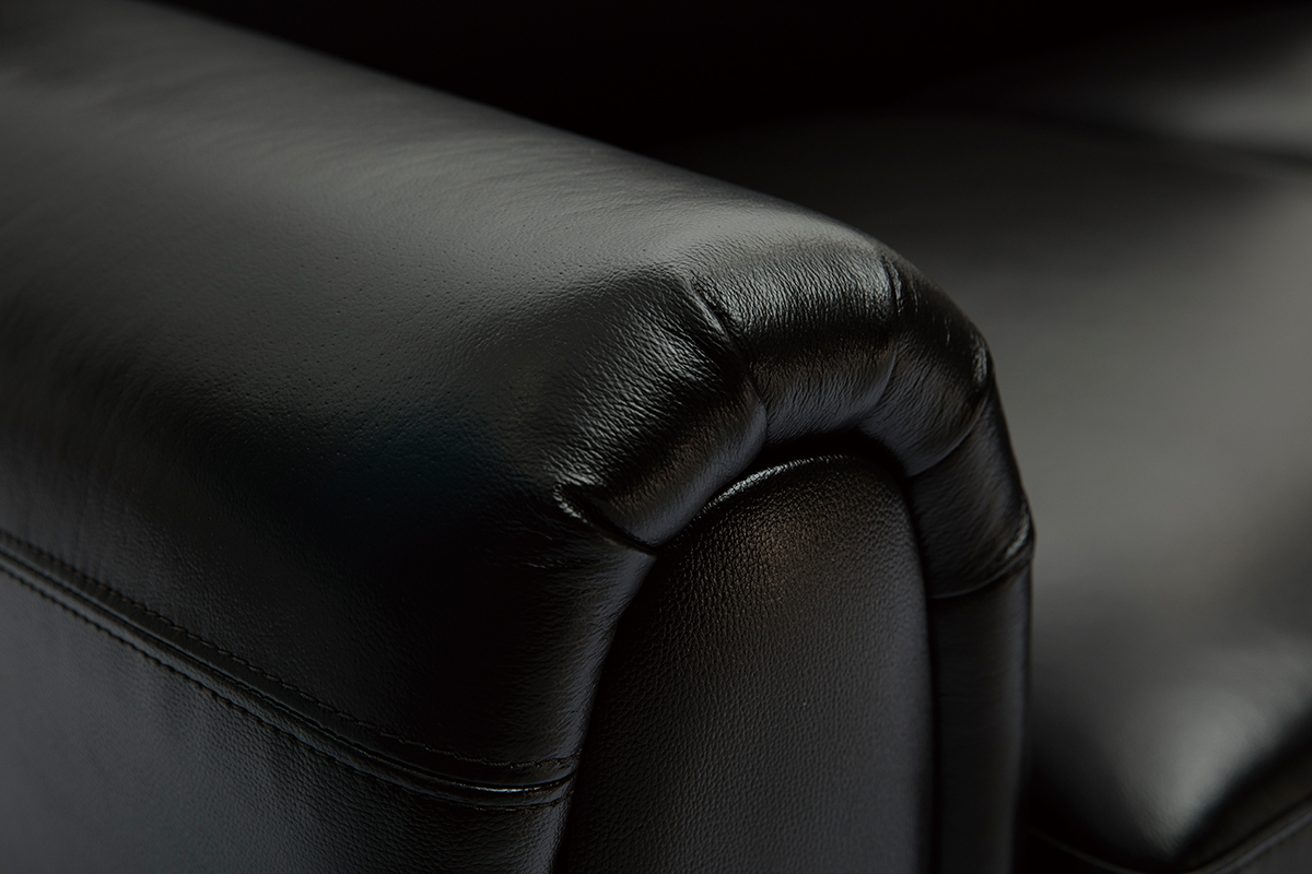 Sof de piel 2plazas vintage marrn oscuro CLUB