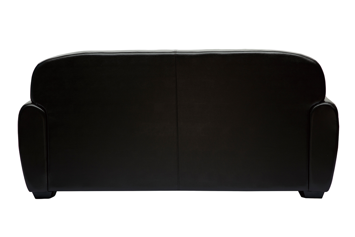 Sof de piel 3plazas vintage marrn oscuro CLUB