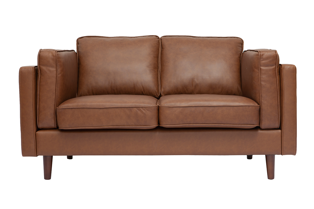 Sof de piel de bfalo 2plazas vintage marrn BRADLEY