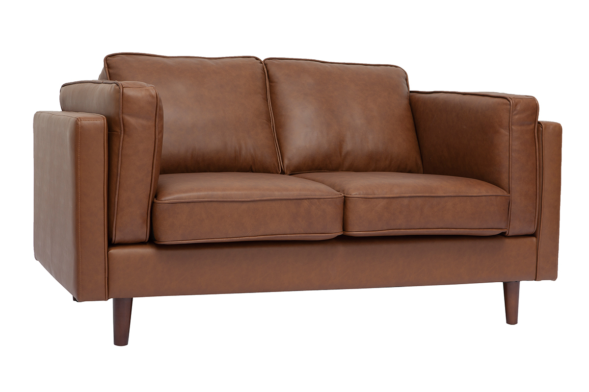Sof de piel de bfalo 2plazas vintage marrn BRADLEY