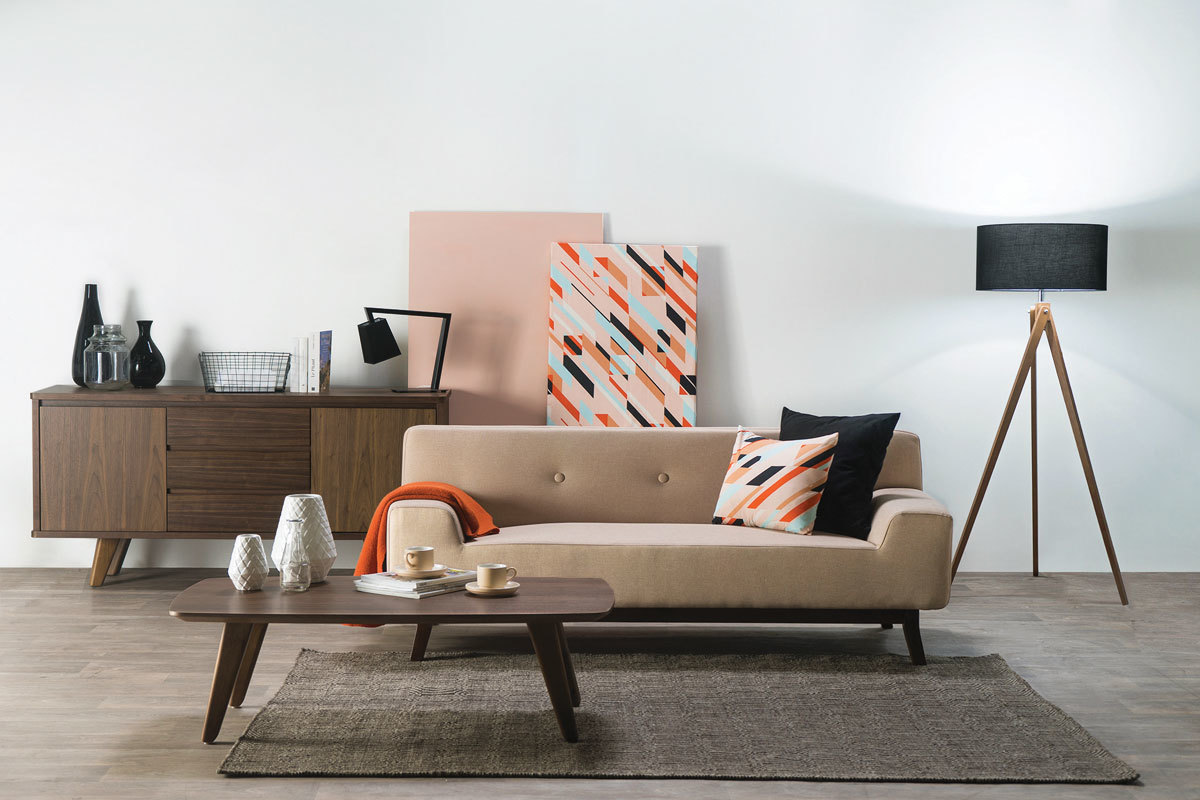 Sof diseo 2-3 personas beige VILA