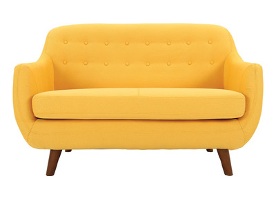 Sof&aacute; dise&ntilde;o 2 plazas amarillo YNOK