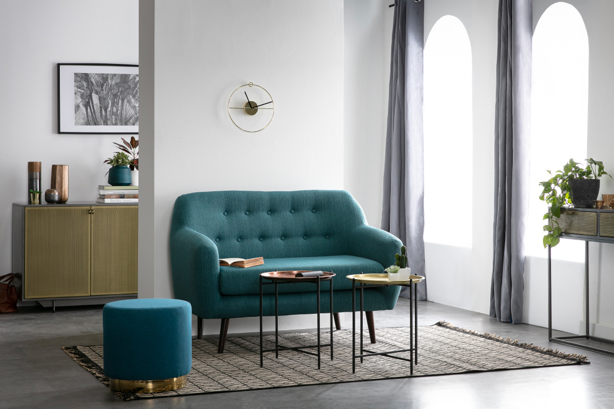 Sof� dise�o 2 plazas azul petr�leo OLAF