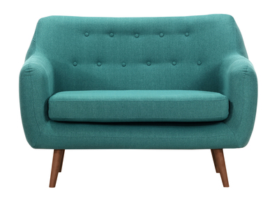 Sof&aacute; dise&ntilde;o 2 plazas azul petr&oacute;leo OLAF