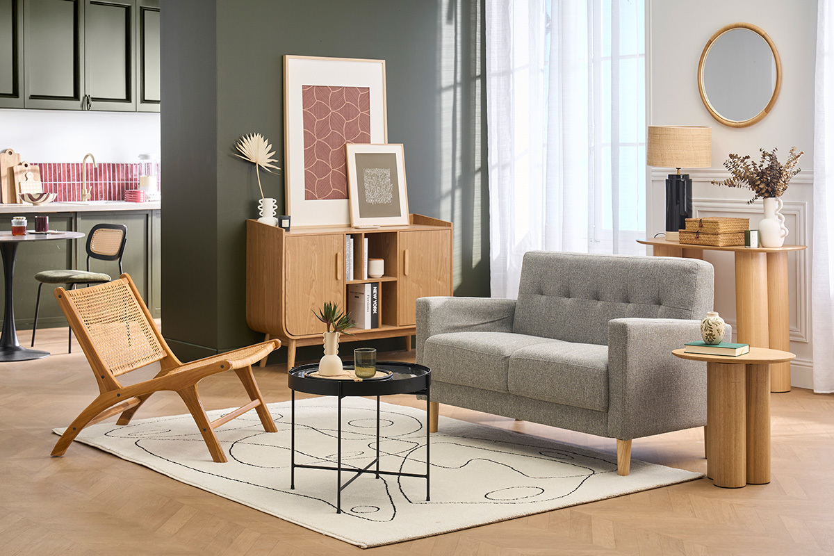 Sof� dise�o 2 plazas beige MOON