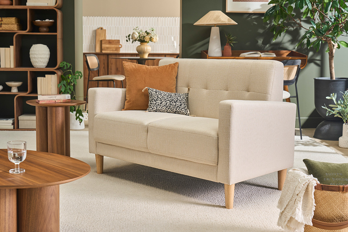 Sof� dise�o 2 plazas beige MOON