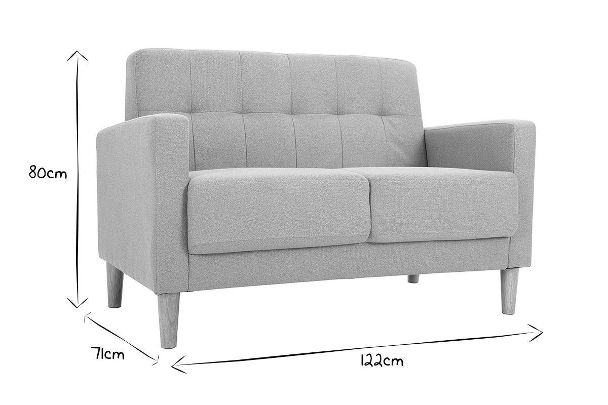 Sof� dise�o 2 plazas gris MOON