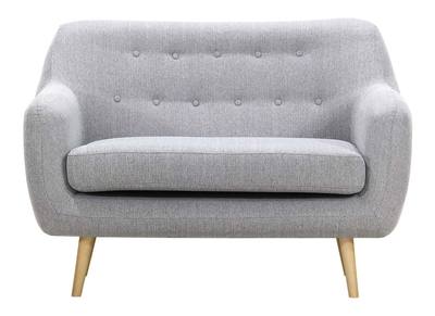 Sof&aacute; dise&ntilde;o 2 plazas gris perla OLAF