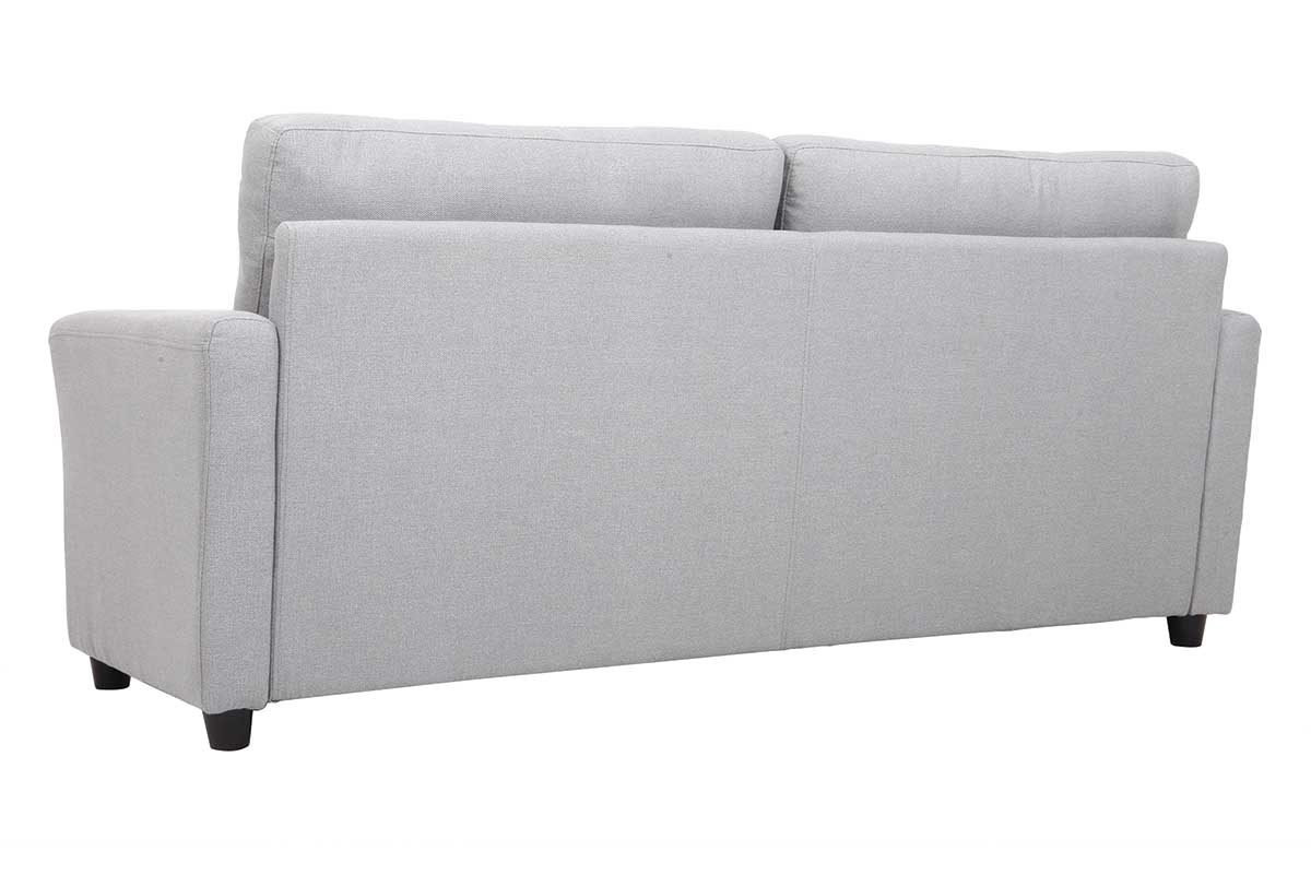 Sof� dise�o 2 plazas y cofre - tejido y madera de hevea - ELYOT