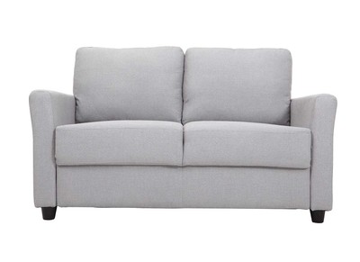 Sof&aacute; dise&ntilde;o 2 plazas y cofre - tejido y madera de hevea - ELYOT