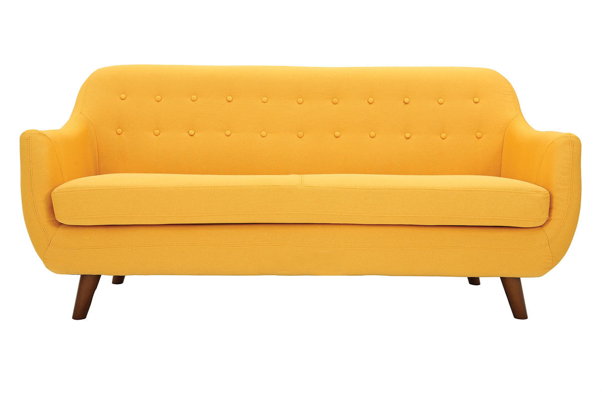 Sof diseo 3 plazas amarillo YNOK