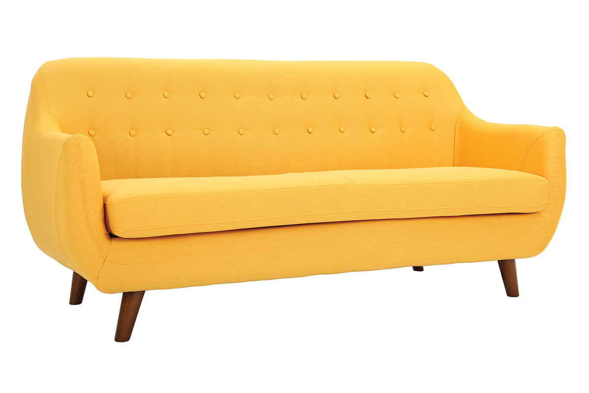 Sof diseo 3 plazas amarillo YNOK