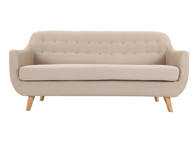 Sof&aacute; dise&ntilde;o 3 plazas beige YNOK