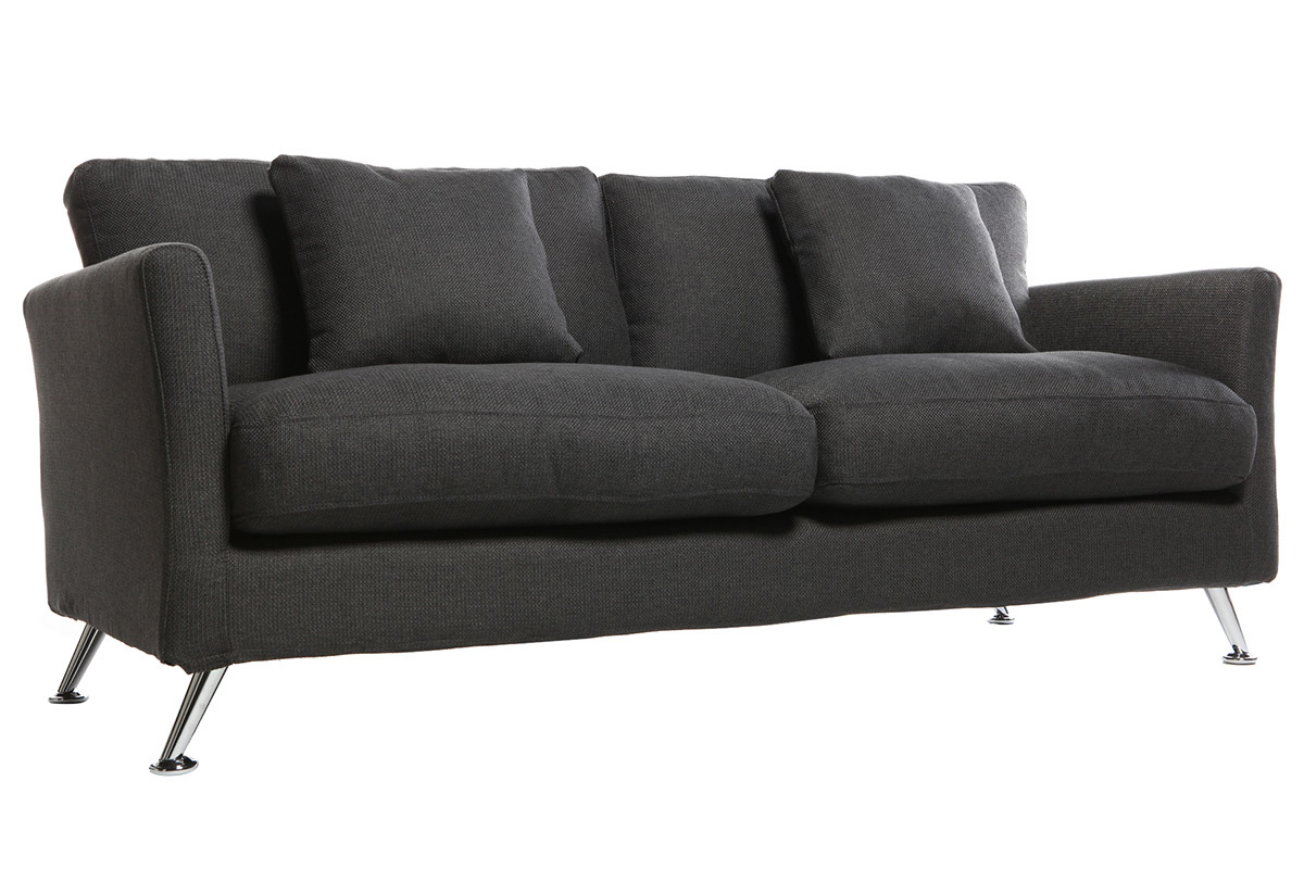Sof diseo 3 plazas diseo gris VOLUPT