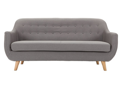 Sof&aacute; dise&ntilde;o 3 plazas gris YNOK