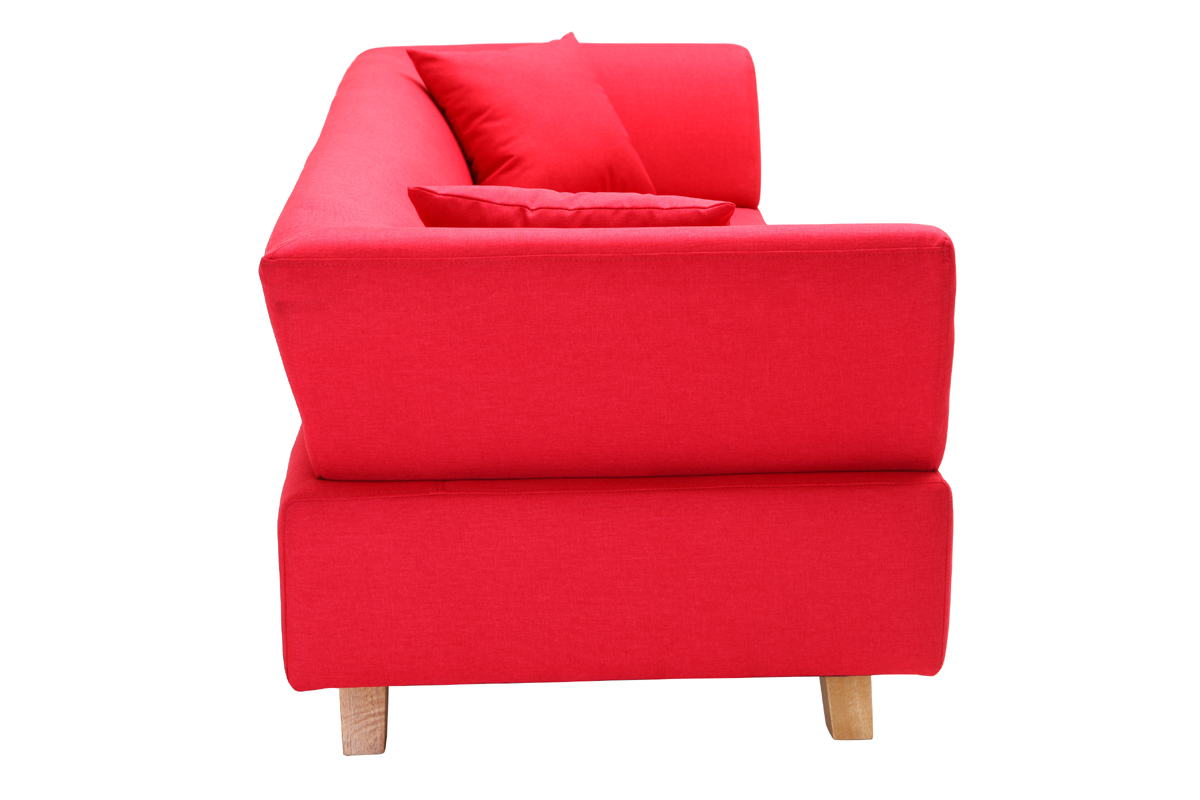 Sof diseo 3 plazas rojo - ARTIC