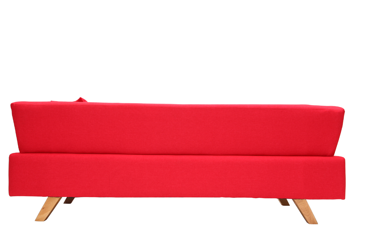 Sof diseo 3 plazas rojo - ARTIC