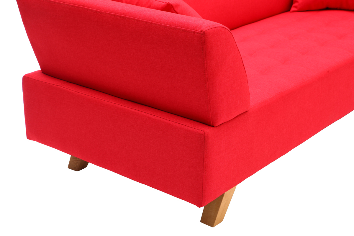 Sof diseo 3 plazas rojo - ARTIC