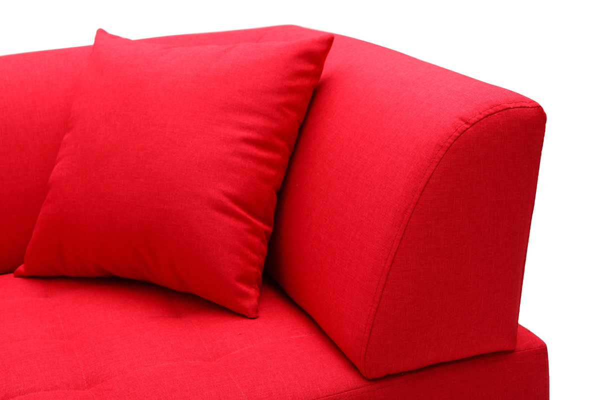 Sof diseo 3 plazas rojo - ARTIC