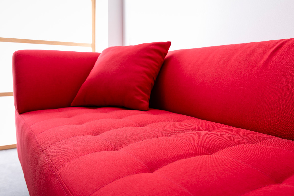 Sof diseo 3 plazas rojo - ARTIC