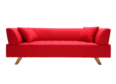 Sof&aacute; dise&ntilde;o 3 plazas rojo - ARTIC