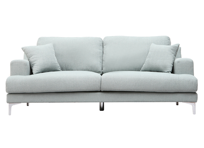 Sof&aacute; dise&ntilde;o 3 plazas tejido azul claro BOMEN