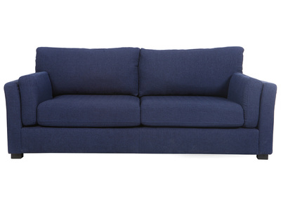 Sof&aacute; dise&ntilde;o 3 plazas tejido azul oscuro MILORD