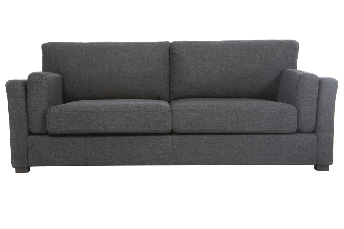 Sof� dise�o 3 plazas tejido gris oscuro MILORD