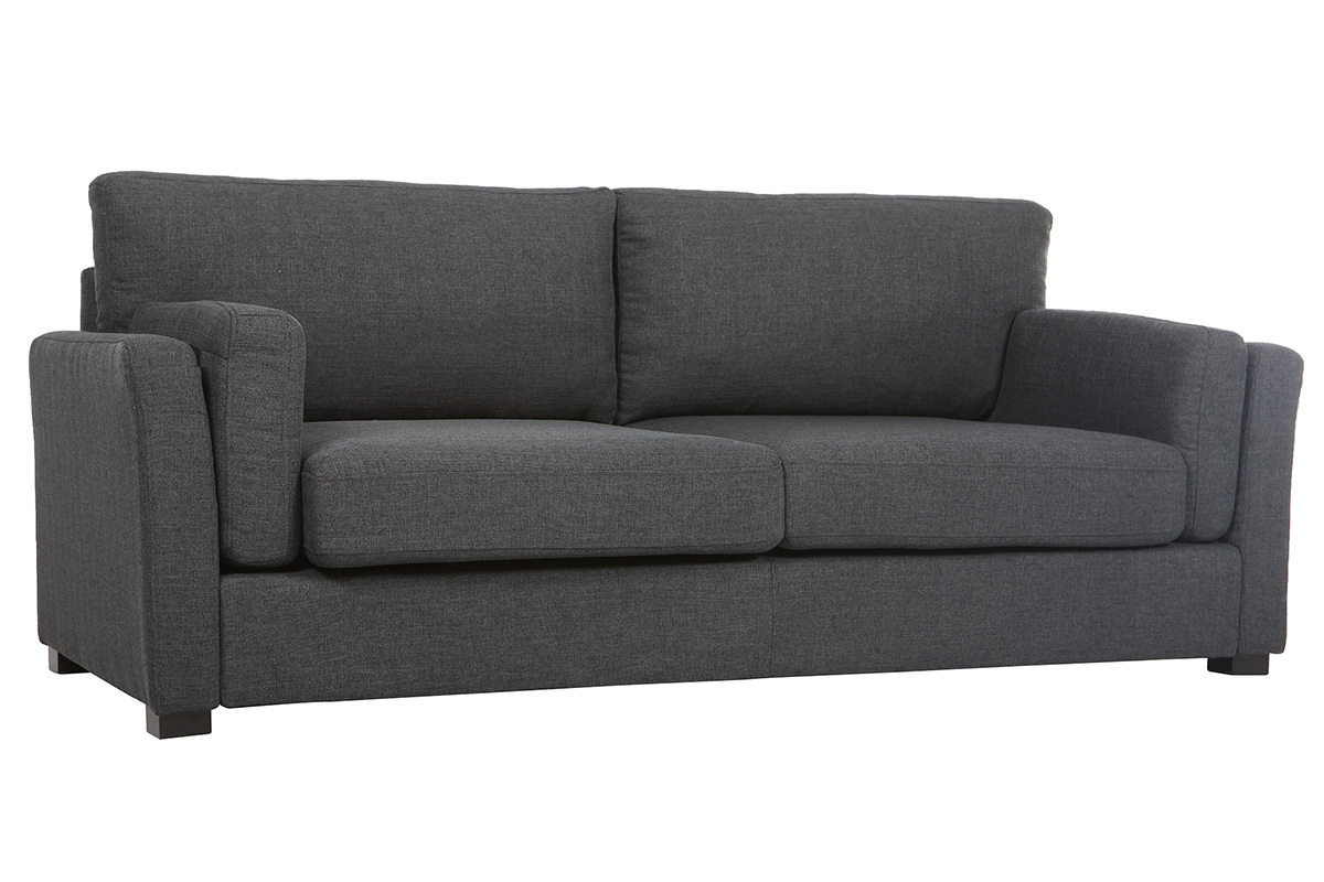 Sof� dise�o 3 plazas tejido gris oscuro MILORD