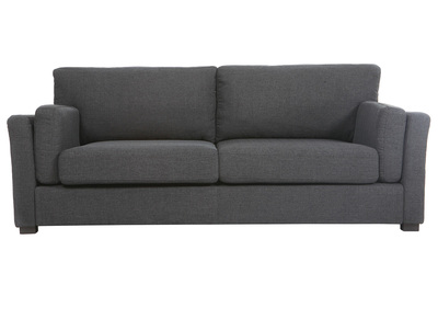 Sof&aacute; dise&ntilde;o 3 plazas tejido gris oscuro MILORD