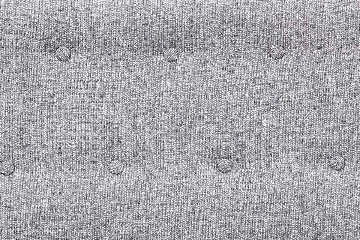 Sof� dise�o 3 plazas tejido gris perla y patas madera clara  OLAF