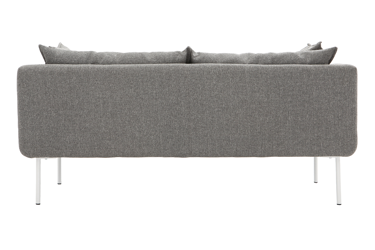 Sof diseo contemporneo 3 plazas gris claro MATHIS