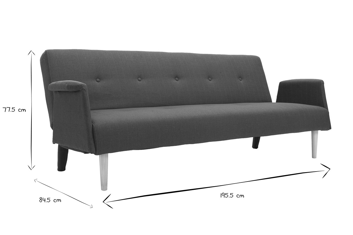 Sof diseo convertible azul OSCAR