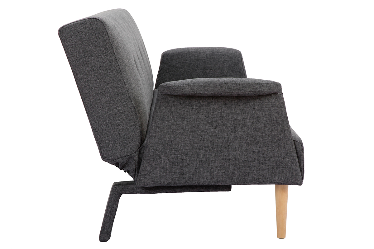 Sof diseo convertible gris oscuro OSCAR