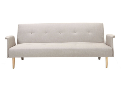 Sofá diseño convertible natural OSCAR - Sofá diseño convertible natural OSCAR