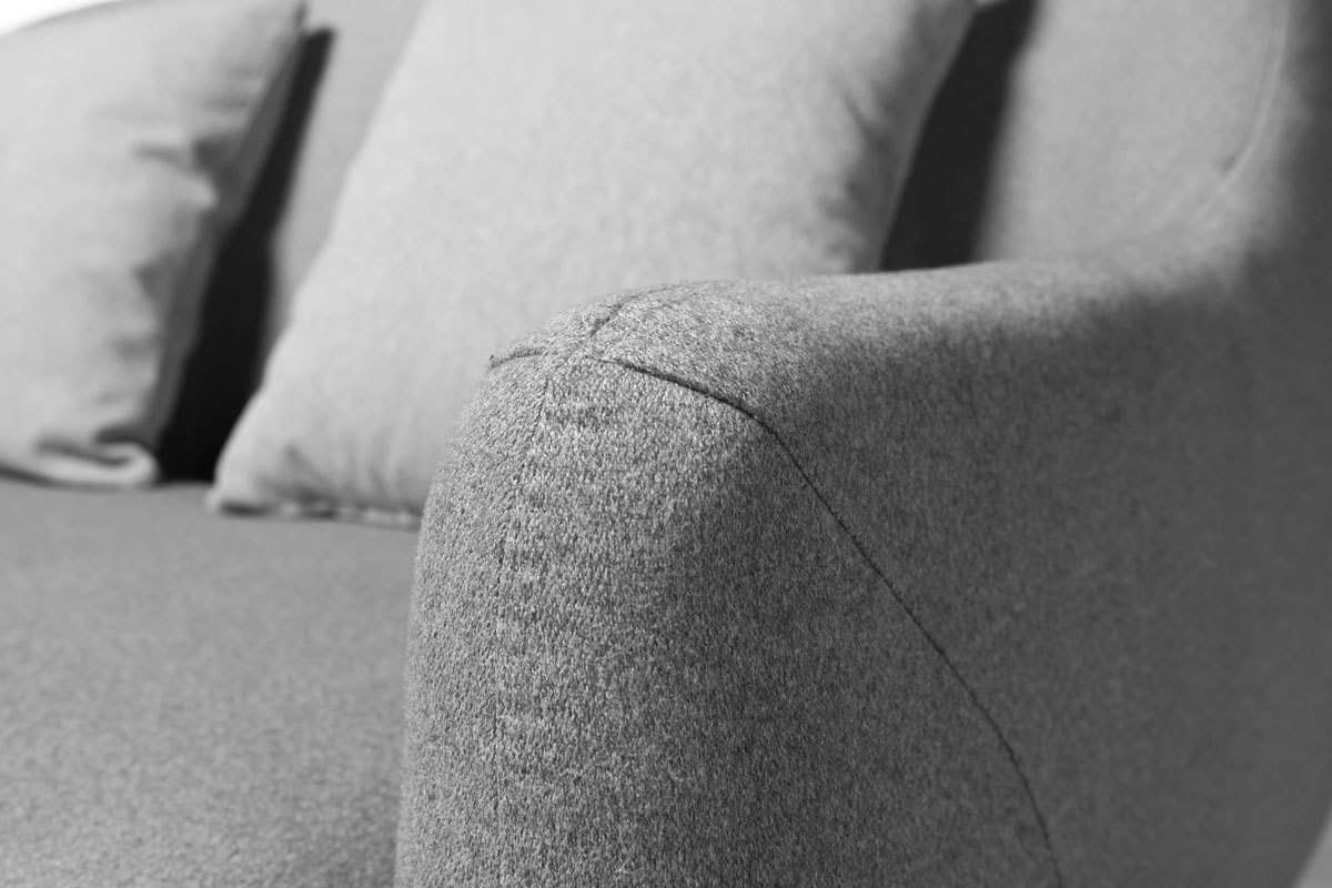 Sof� dise�o escandinavo 2 plazas gris SKANDI