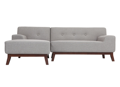 Sof&aacute; esquinero de dise&ntilde;o gris VILA