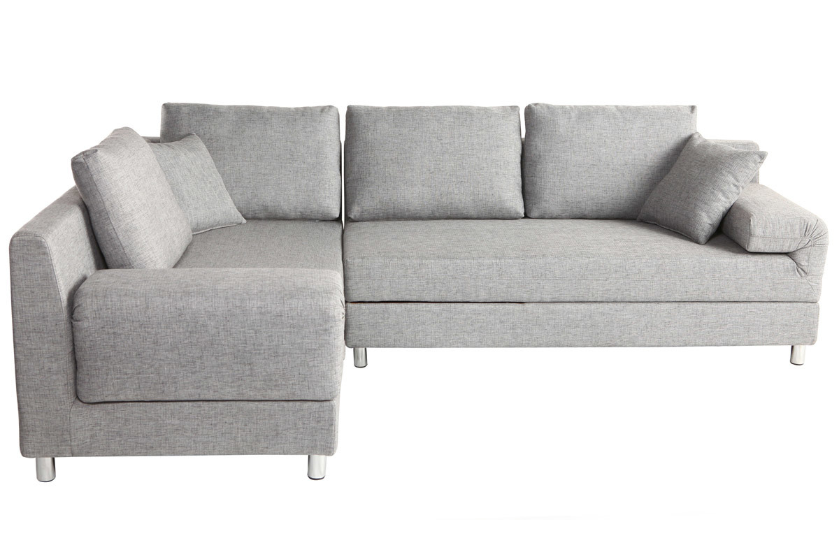 Sof esquinero izquierdo convertible gris CHICAGO